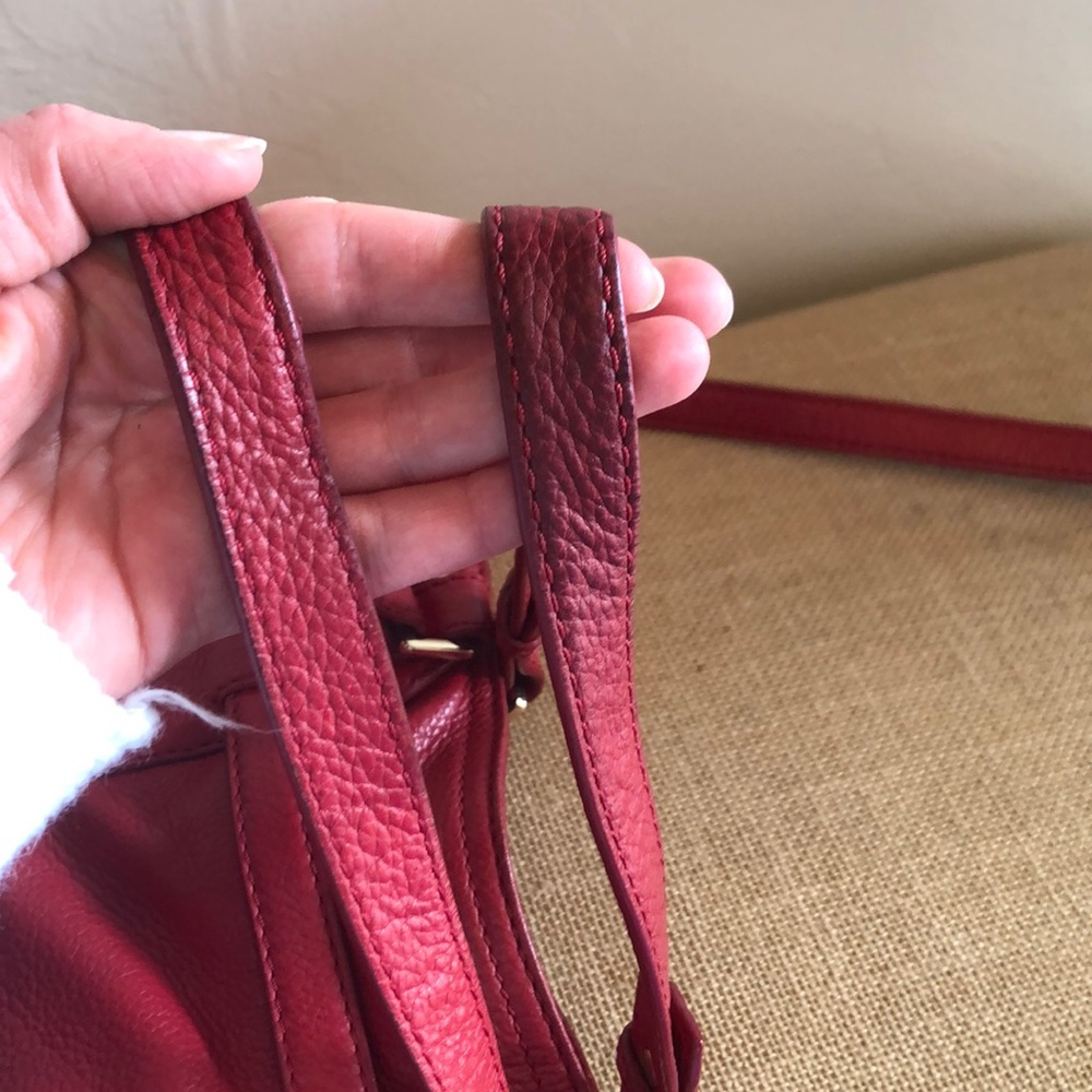 Michael Kors large red leather purse. - Picture 7 of 7